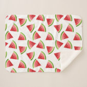 Watermeloen Sherpa Deken (Voorkant (horizontaal))