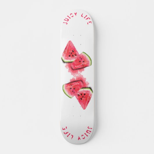 Watermeloen Skateboard Juicy Life - Aangepaste tek (Voorkant)