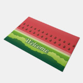 Watermeloen slice achtergrond deurmat (Schuin)