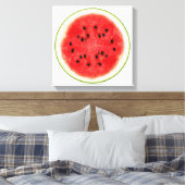 Watermeloen Slice Fruit Art Canvas Afdruk (Insitu (Slaapkamer))