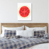 Watermeloen Slice Fruit Art Canvas Afdruk (Insitu (Slaapkamer))