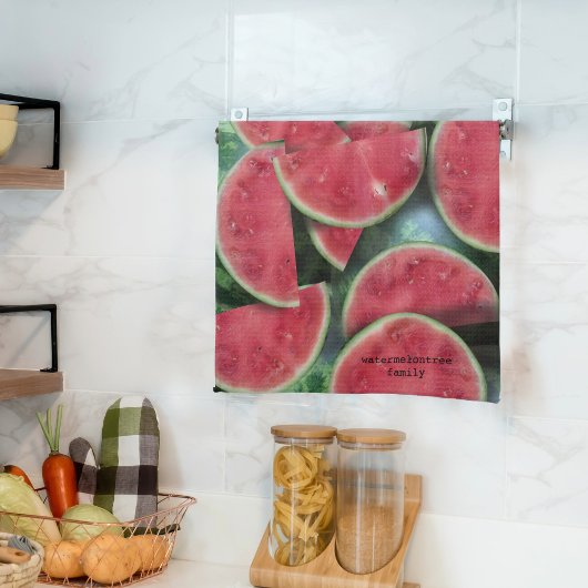 Watermeloen Slice Patroon Custom Keuken Handdoek