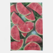Watermeloen Slice Patroon Custom Keuken Handdoek (Verticaal)