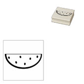Watermeloen Slice Rubber Stamp Rubberstempel (Gestempeld)