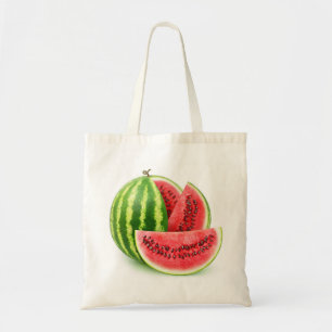 Watermeloen snijden tote bag