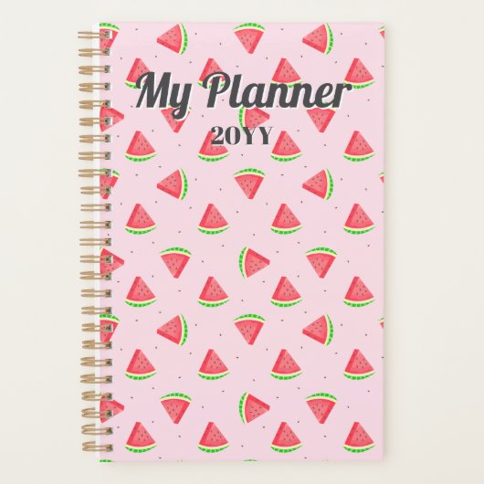 Watermeloen spiraalplanner planner (Voorkant)