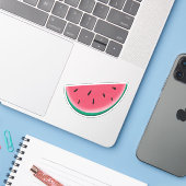 Watermeloen Sticker (Laptop met iPhone)