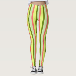 Watermeloen Stripe Classic leggings verticaal