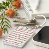 Watermeloen Summer Stripes Pattern-56204 Sleutelhanger (Voorkant Rechts)
