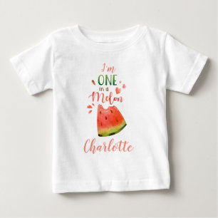 Watermeloen t-shirt Eén in een meloen meisje T-sh