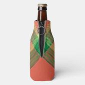 Watermeloen Tartan Fles Koelaar Flesjeskoeler (Fles Achterkant)