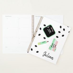 Watermeloen Thema Terug naar School Kinderen Naam Planner