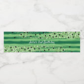 Watermeloen Theme Birthday Waterfles Etiket (Enkel label)