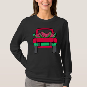 Watermeloen Truck Zomer Meloen Fruit Schijf Zaden T-shirt