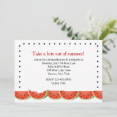 watermeloen - uitnodiging (Staand voorkant)