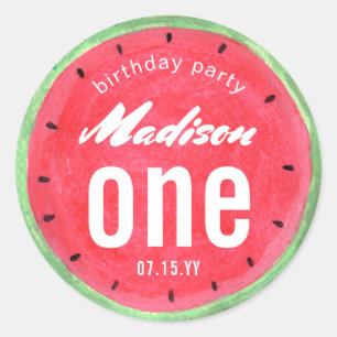Watermeloen Verjaardagsfeestje Sticker