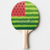 Watermeloen Vlag Ping Pong Paddle Tafeltennisbatje (Voorkant)