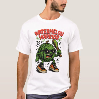 Watermeloen Warrior – Cool Cartoon Honkbal Sport T-shirt
