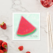 Watermeloen Waterverf Birthday Party Personalized Servetten (Insitu)