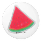Watermeloen Waterverf Slice of Fruit Custom Keramische Knop (Voorkant)