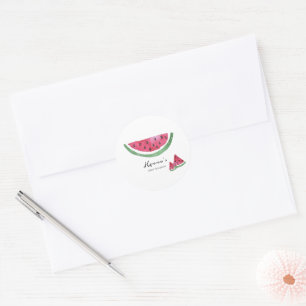 Watermeloen Zomer Baby Shower Sticker