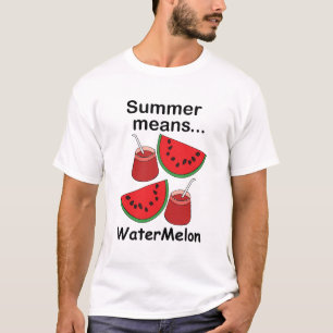 Watermeloen Zomer Betekent Watermeloen Fruit Feest T-shirt