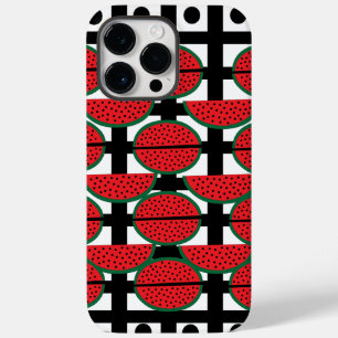 Watermeloen Zomer Fruit Geometrisch Patroon Case-Mate iPhone 14 Pro Max Hoesje
