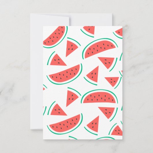 watermeloen zomer kaart (Achterkant)