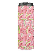 Watermeloen Zomer met Custom Monogram Thermosbeker (Achterkant)