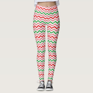 Watermeloen Zomer Zigzag Stripes Patroon-56209 Leggings