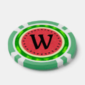 Watermeloen zomervruchten met windmolen poker chips (Enkel)