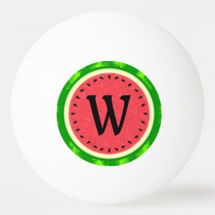 Watermeloen zomervruchten met windmolenparken pingpongballen