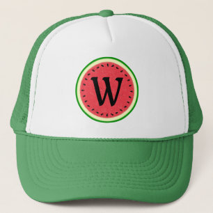 Watermeloen zomervruchten met windmolenparken trucker pet