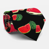 Watermeloenen Kunst Stropdas (Opgerold)