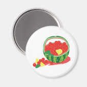 watermeloenen mandje magneet (Voorkant / Achterkant)