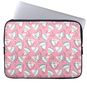 Watermeloenen met kleurrijke Waterverf Laptop Sleeve