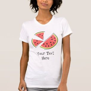 Watermeloenen "Tekst" dames t shirt