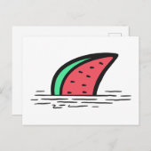 Watermeloenhaai Briefkaart (Voorkant / Achterkant)