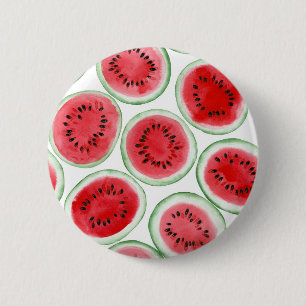 Watermeloenpatroon Ronde Button 5,7 Cm