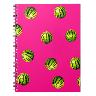 watermeloenpatroon roze notitieboek