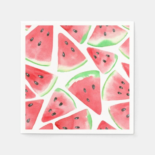 Watermeloenpatroon Servet (Voorkant)