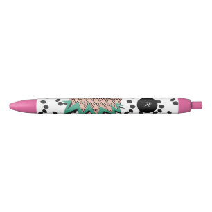 Watermeloenpitten Fruit Groen Roze Zwart Naam Zwarte Inkt Pen