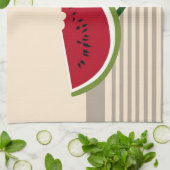 Watermeloenplakken Theedoek (Gevouwen)