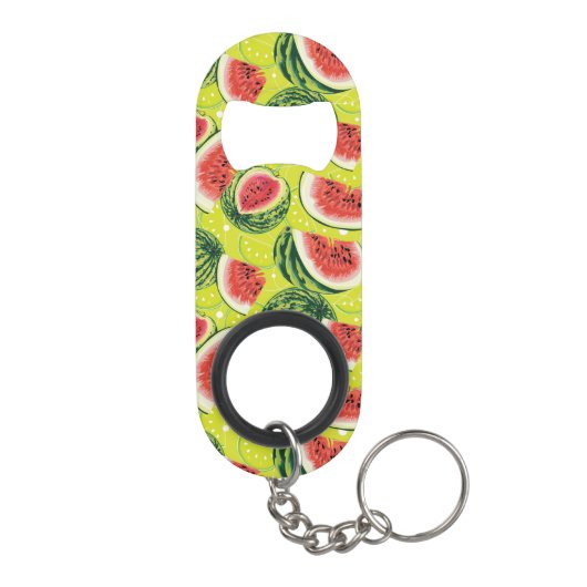 Watermeloensatroon 2 sleutelhanger flessenopener (Achterkant)