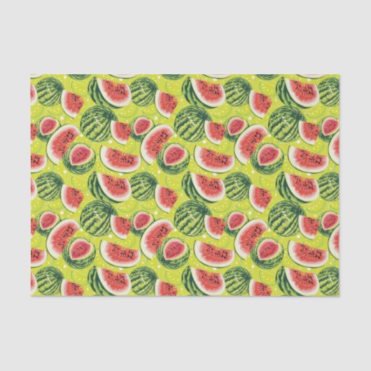 Watermeloensatroon 2 tissuepapier (Voorkant)