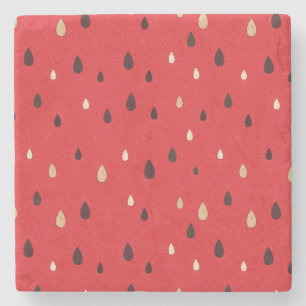 Watermeloensatroon Stenen Onderzetter