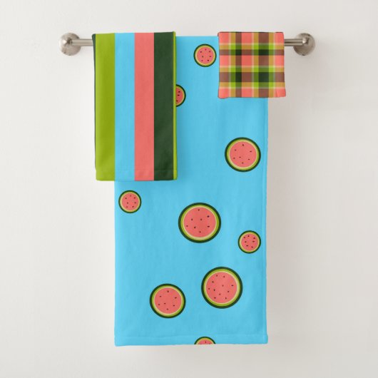 Watermeloenscoördinaten Bad Handdoek (Insitu)