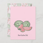Watermeloensettes Briefkaart (Voorkant / Achterkant)