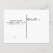 Watermeloensgezinshereniging sparen de datum aankondigingskaart (Achterkant)