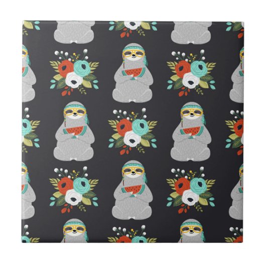 Watermeloenslag Tegeltje (Voorkant)